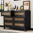 Wooden Dresser with 6 Drawers-991300971