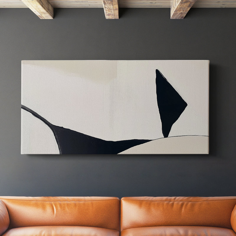 Série abstraite 7 # Liv-Gallery, toile tendue, H 16 po x l 32 po