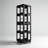4-Tier Steel Rotating Bookshelf with 360° Wheels, Large Size Book Rack-1128766551