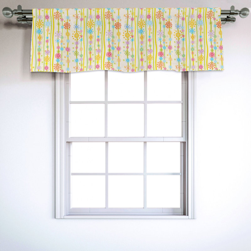 Sateen Ruffled Window Valance