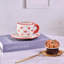Tasse irrégulière en céramique avec plat