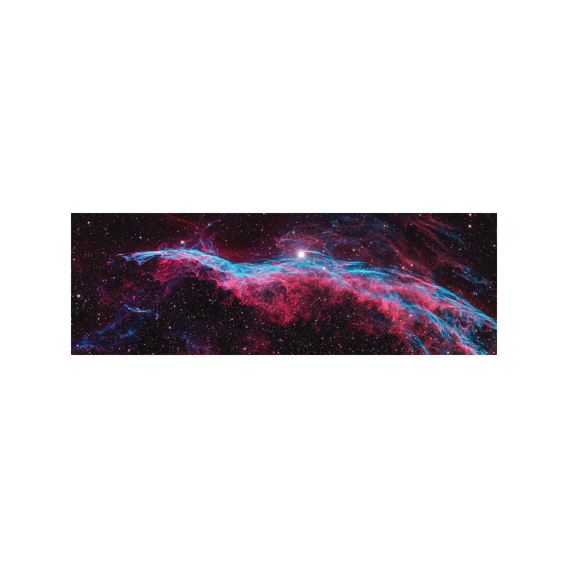 Ngc 6960 (witch's Broom), Western Veil Of The Veil Nebula - Wrapped Canvas Panoramic Print