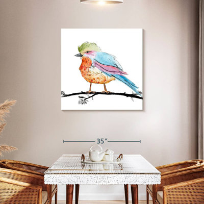 Brampt floral, oiseau brillant I