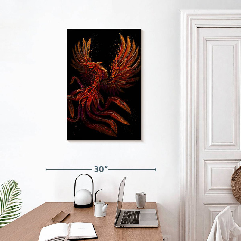 Brampt Mystical Phoenix, 30" H x 20" W