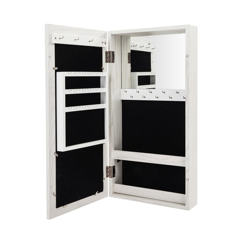 Wall Solid Wood Jewelry Armoire