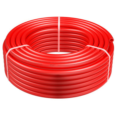 PEX Pipe 3/4 Inch, 100 Feet Length PEX-B Flexible Pipe Tubing for Potable Water, Pex Water Lines for Hot/Cold Water & Easily Restore, Plumbing Applications with Free Cutter & Clamps