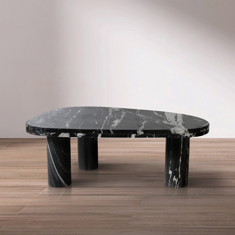 Messina Coffee Table, Black Marble