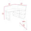 Bureau d'ordinateur en L Fairfield