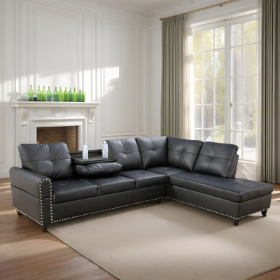 Ensemble de canapé élégant pour 4 personnes avec table basse réversible Elegant