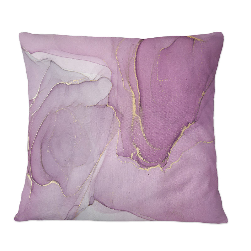 Coussin Mauve, 16 po x 16 po
