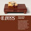Gift 1.5" Edge Grain Walnut 12" Square Cutting Board with Wood Feet-39948136