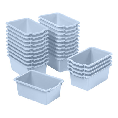 ECR4Kids Scoop Front Storage Bins, Multipurpose Organization, 25-Piece -  ELR-0482-25-PB