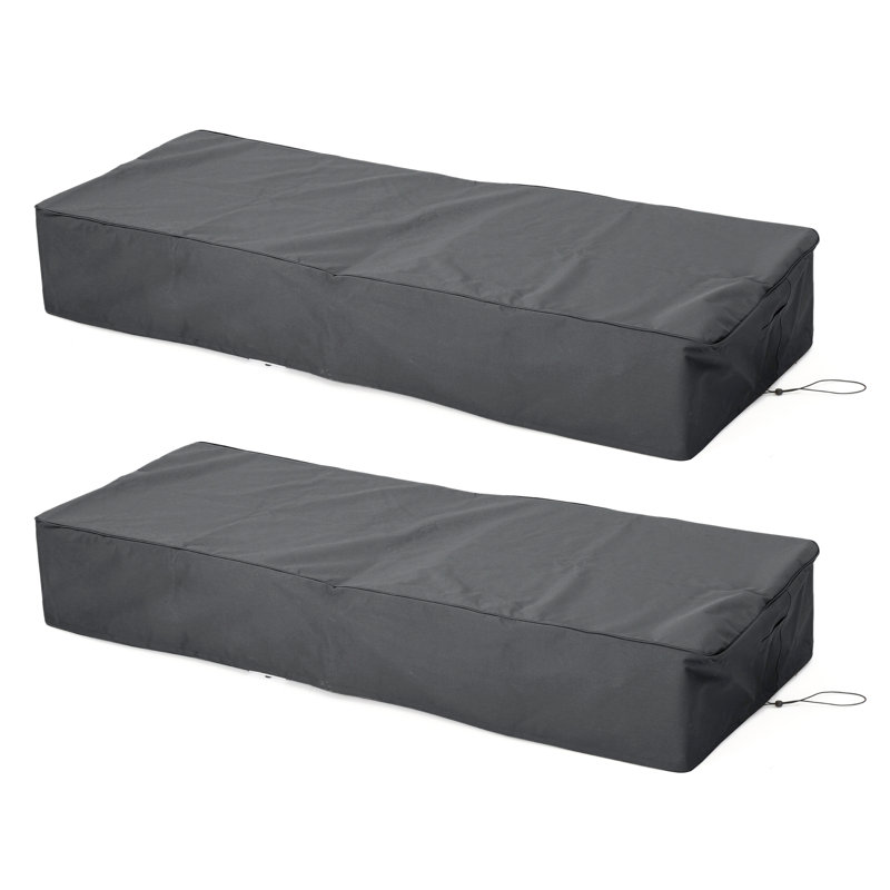 Ensemble de 2 chaises d'extérieur imperméables Roomfitter Shield, résistant aux intempéries, gris, 2, Gris