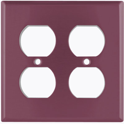 Plaque d'interrupteur en métal