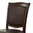 Ananio Faux Leather Dining Chair in Brown