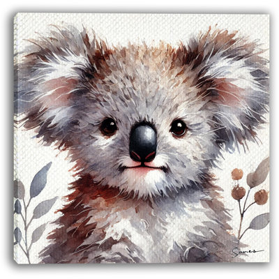 Adorable art mural Koala