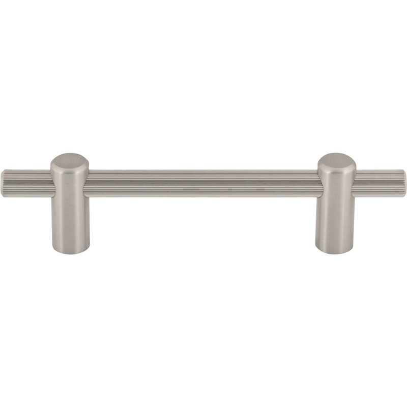 Dempsey Bar Pull, Brushed Satin Nickel, 3 3/4" Center To Center