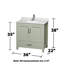 Sheffield 36" Single Bathroom Vanity Set with Mirror-97623945
