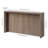 Piedmont 56" Fluted Console Table with Solid Base in Antiqued Gray Oak | Mid-Century Modern Entryway Table for Living Room or Hallway-748885533