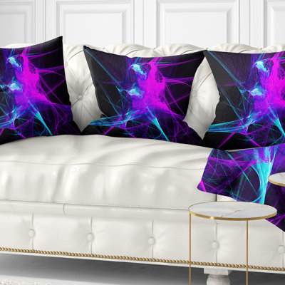 Boule de fumée brillante - coussin imprimé abstrait