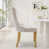 Beige / velours doré