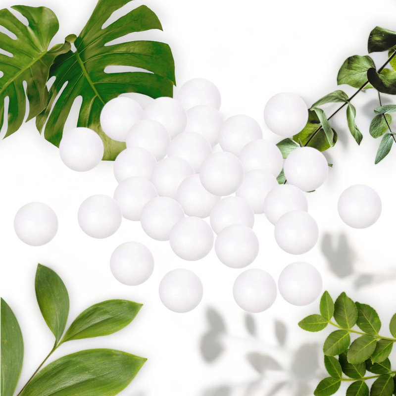 75-Pack 1.5" White Polystyrene Foam Balls