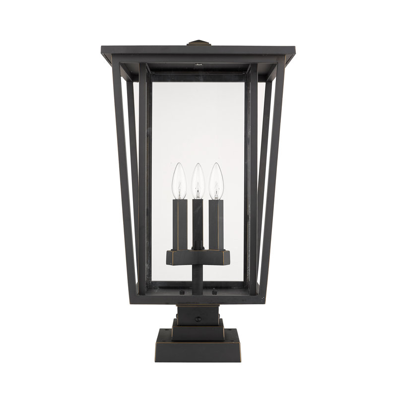 Luminaire suspendu à 3 lumières Amreet, Bronze huilé