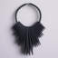 13 po x 3 po x 18 po, décoration murale de style tribal en bois brun avec collier perlé