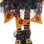 Gnome debout en tissu 8,3 x 5 x 24 po avec bannière orange et corps de printemps, pour la décoration d'Halloween