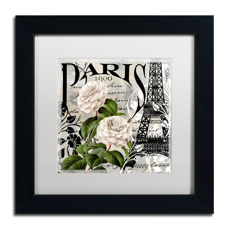 Jadaya «Paris Blanc II», impression encadrée, H 11 po x l 14 po x P 0,5 po, Blanc