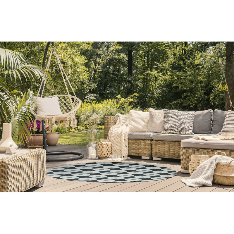 Chenille Geometric Indoor Rug, Rectangle 4' x 6'