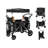 Stroller Wagon For 2 Kids,  Wagon Cart Featuring 2 High Seat With 5-point Harnesses And Adjustable Canopy, Foldable Push-pull Rod Wagon Stroller For Garden, Stroller, Camping, Grocery Cart