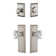 Fifth Avenue Long Plate Complete Entry Set with Single Cylinder Deadbolot and Chambord Crystal Knob
