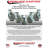 5 Inch Thermoplastic Rubber Caster Set with Roller Bearing and Swivel Lock SCC|SCC-30CS520-TPRRF-BSL-4