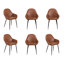 Chaise de salle à manger moderne et classique (ensemble de 6)