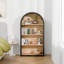 Bibliothèque moderne minimaliste, bibliothèque avec tablettes de rangement
