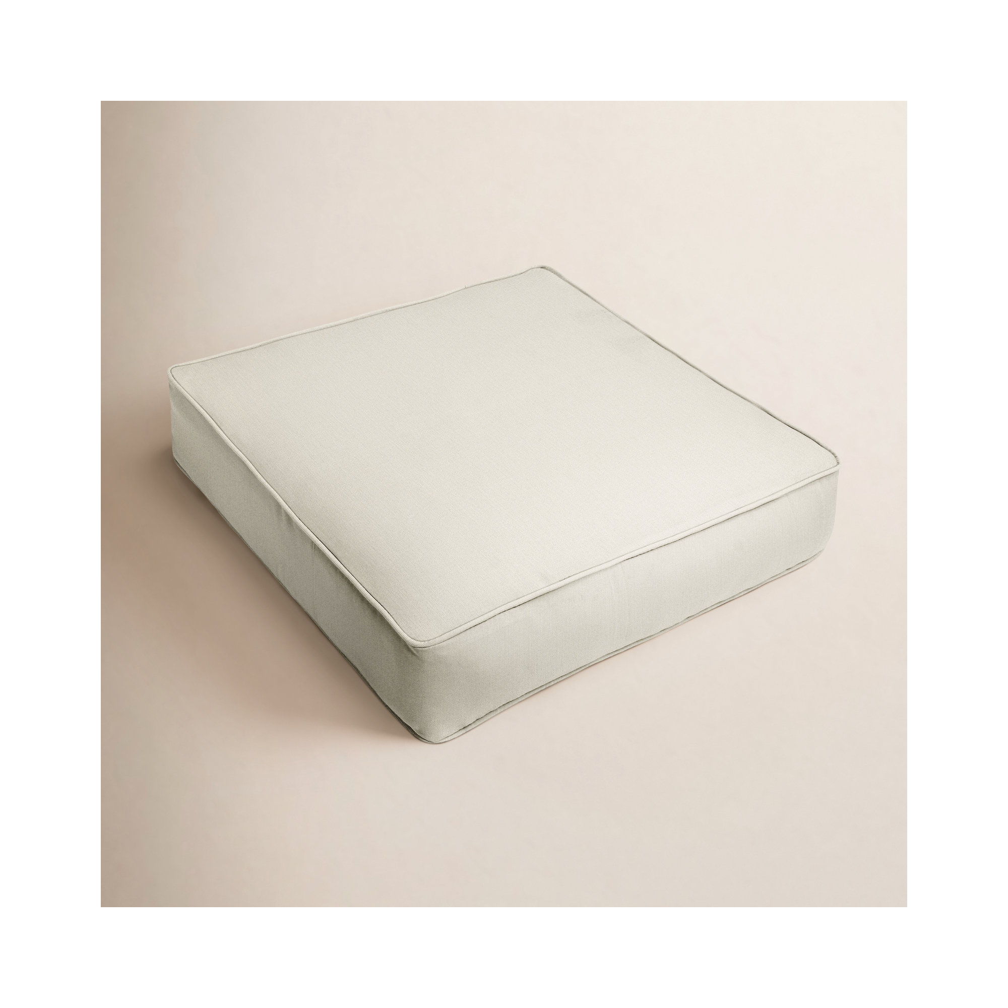 Davana Outdoor Sunbrella Seat Cushion, 22" x 22", Canvas Cloud Sunbrella® Canvas