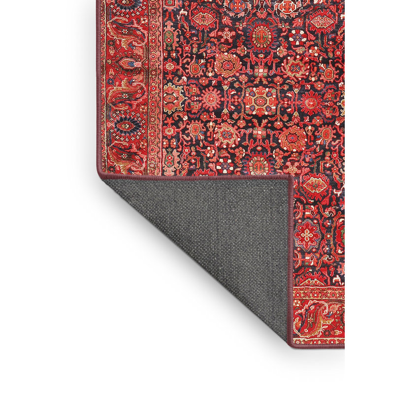 Tapis rouge en laine Southwestern, Rectangle 8 pi x 10 pi