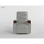 Fauteuil inclinable et pivotant en cuir synthétique de 31,5 po Selkirk-668826899