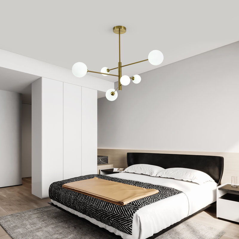 Sartain 4 - Light Gold Sputnik Pendant