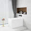 Baignoire autoportante rectangulaire en acrylique de 43 pouces, avec finition blanc brillant, certifiée par CUPC