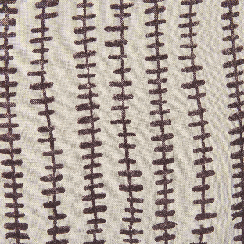  Housse de coussin en lin, Beige / merlot