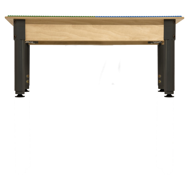 Ensemble de table et de chaises pour enfants à hauteur réglable, Bleu et vert, H 18,5 po x L 35 po x l 15,5 po