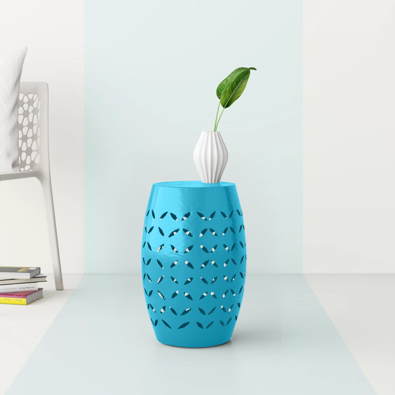 Babeth End Table, Blue