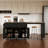 85.5" Kitchen Island with Extendable Dining Table-1271669619