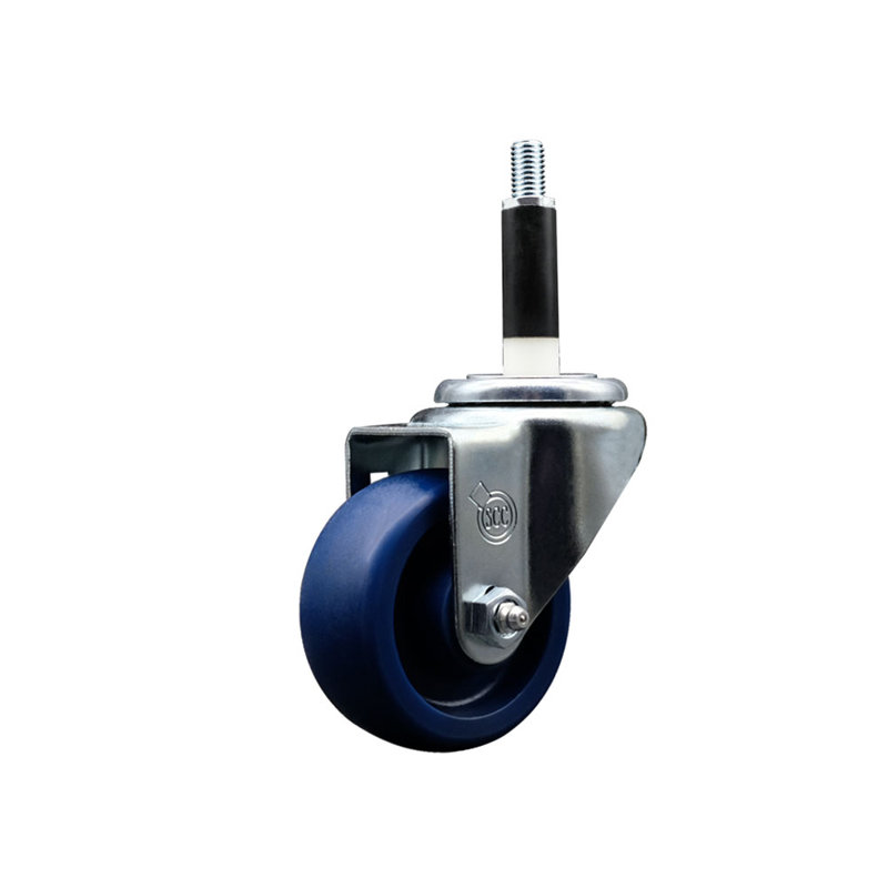 Roulettes pivotantes extensibles en poly 3 po 7/8 po