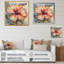 Hibiscus Euphoria II gris orange de Rrahim - art mural hibiscus-88526522-110956024
