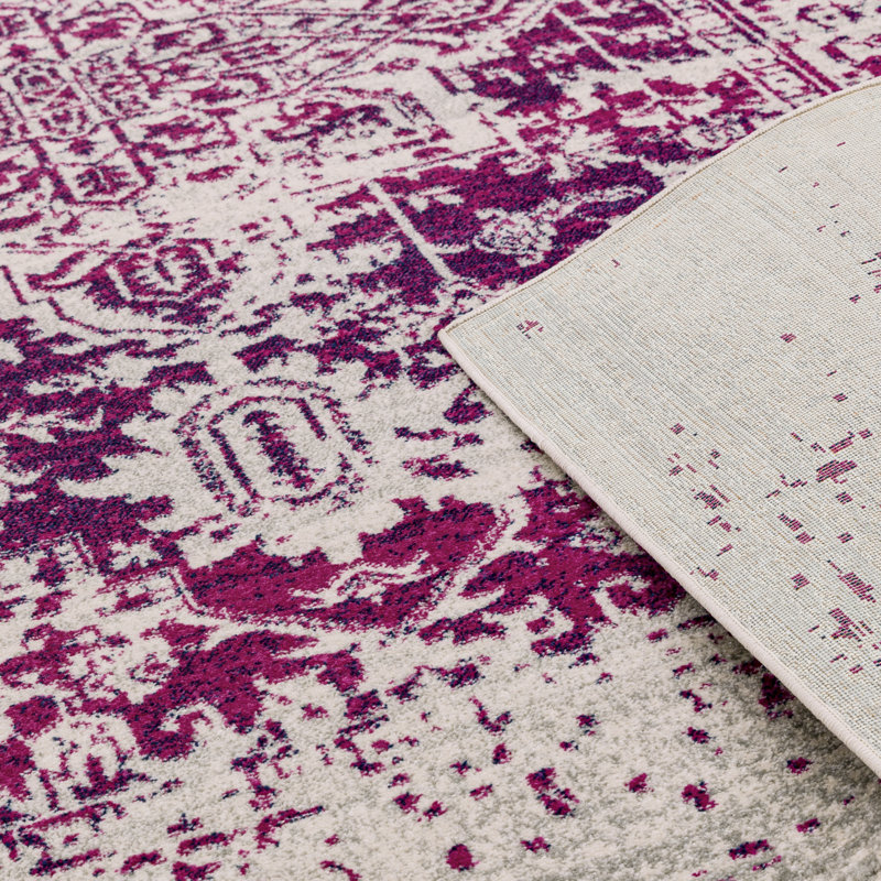 Fouke Tufted Purple/Grey Area Rug, Rectangle 160 x 230cm