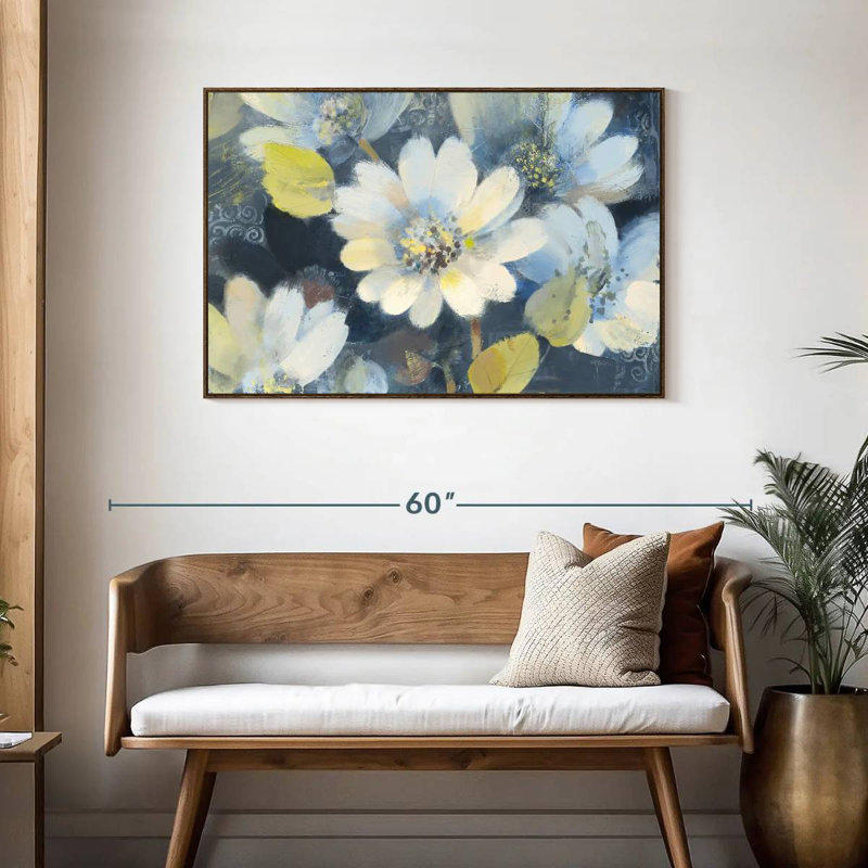 Spring Collection II, 43" X 29", Floating Frame Walnut