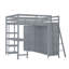 Lit mezzanine avec garde-robe, bureau et tablettes-1456497730